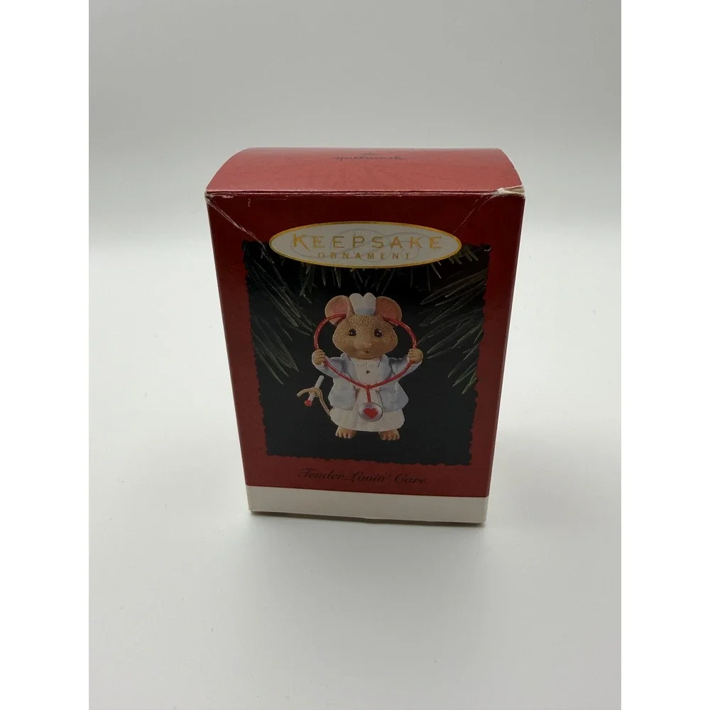 Hallmark Keepsake Ornament 1996 Tender Lovin Care Nurse Mouse Ed Seale Vintage